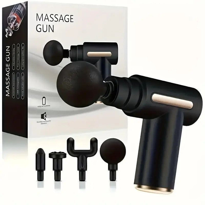 Portable Massage Gun – 4 Heads